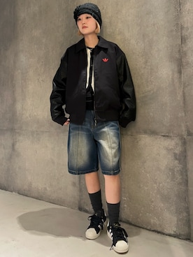 「ボンバージャケット」｜KTさん（レディース・165cm）の春コーディネート