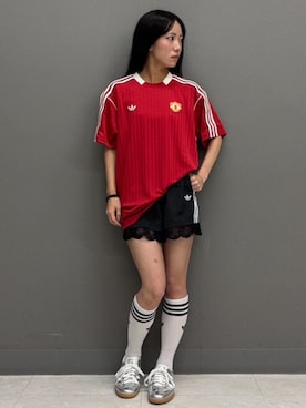 「アイテム（Tシャツ/カットソー）」を使った、KKさん（レディース・150cm）の夏コーディネート