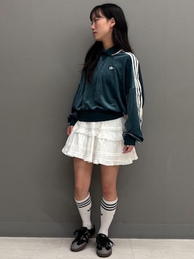「adidas（アディダス）のSAMBA OG / アディダスオリジナルス adidas Originals（スニーカー）」を使った、KKさん（レディース・150cm）の秋コーディネート