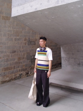 「MM6 Maison Margiela（ｴﾑｴﾑｼｯｸｽ ﾒｿﾞﾝ ﾏﾙｼﾞｪﾗ）のアイテム（シューズ）」を使った、_ssssumさん（メンズ・174cm）の春コーディネート