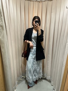 「SHENERY（シーナリー）のアイテム（テーラードジャケット）」を使った、TSUCHIYA_159cmさん（レディース・159cm）の秋コーディネート