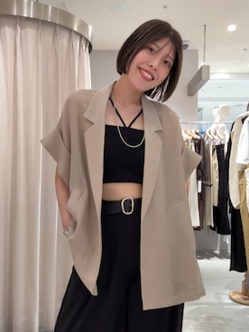 「スポーツミックス」｜「アイテム（その他アウター）」を使った、TSUCHIYA_159cmさん（レディース・159cm）の夏コーディネート