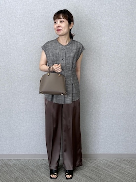 「ROPE'（ロペ）のアイテム」を使った、risaさん（レディース・156cm）の春コーディネート