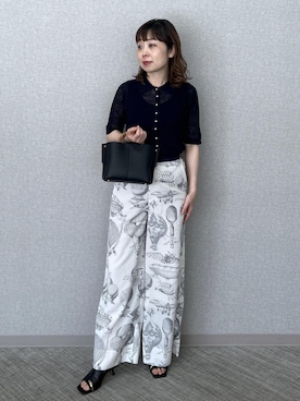 「ROPE'（ロペ）のアイテム」を使った、risaさん（レディース・156cm）の春コーディネート