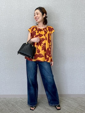 「アイテム（ハンドバッグ）」を使った、risaさん（レディース・156cm・30代）の夏コーディネート