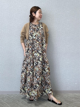 「アイテム（ワンピース）」を使った、risaさん（レディース・156cm・30代）の夏コーディネート