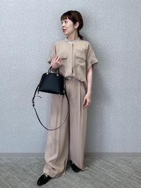 「ROPE'（ロペ）のアイテム」を使った、risaさん（レディース・156cm）の春コーディネート