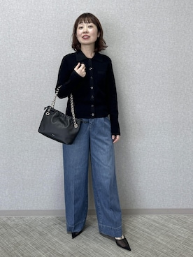 「ROPE'（ロペ）のアイテム」を使った、risaさん（レディース・156cm）の冬コーディネート