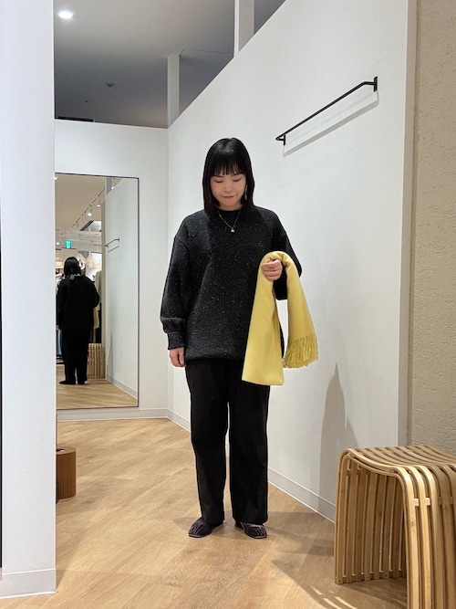 セール】ウールブレンドネップクルーネックニット（ニット/セーター