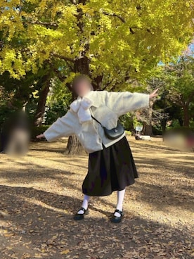 「アイテム（ブルゾン）」を使った、あめりさん（レディース・167cm）の秋コーディネート