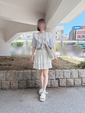 「SHAKA（シャカ）のアイテム」を使った、あめりさん（レディース・167cm）の夏コーディネート