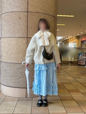 「アイテム（ワンピース）」を使った、あめりさん（レディース・167cm）の冬コーディネート