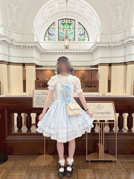 「アイテム（ジャンパースカート）」を使った、あめりさん（レディース・167cm）の夏コーディネート