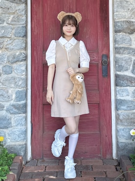 「TITTY&CO.（ティティーアンドコー）のアイテム」を使った、misuzuさん（レディース・158cm）の夏コーディネート
