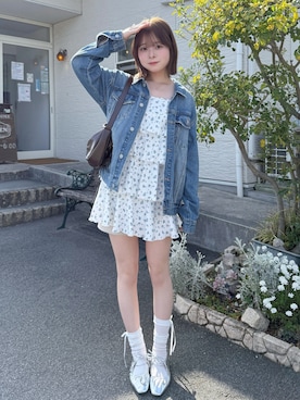 「GRL（グレイル）のアイテム（ワンピース/ドレス）」を使った、misuzuさん（レディース・158cm）の春コーディネート