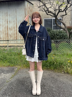 「GRL（グレイル）のアイテム（ジャケット/アウター）」を使った、misuzuさん（レディース・158cm）の春コーディネート