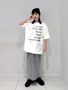 「アイテム（スマホグッズ）」を使った、あべのりさん（レディース・164cm）の夏コーディネート