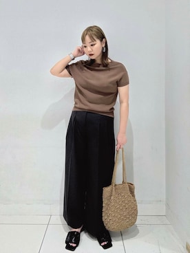 「スタッフコーデ」｜あべのりさん（レディース・164cm）の夏コーディネート