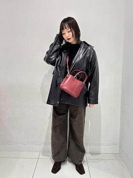 「アイテム（その他アウター）」を使った、あべのりさん（レディース・164cm）の秋コーディネート