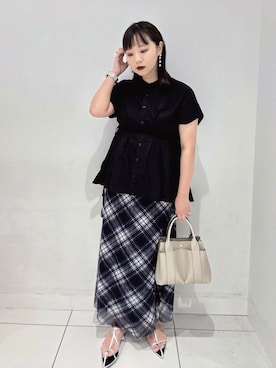 「SENSE OF PLACE by URBAN RESEARCH（センスオブプレイスバイアーバンリサーチ）のアイテム（サンダル）」を使った、あべのりさん（レディース・164cm）の夏コーディネート