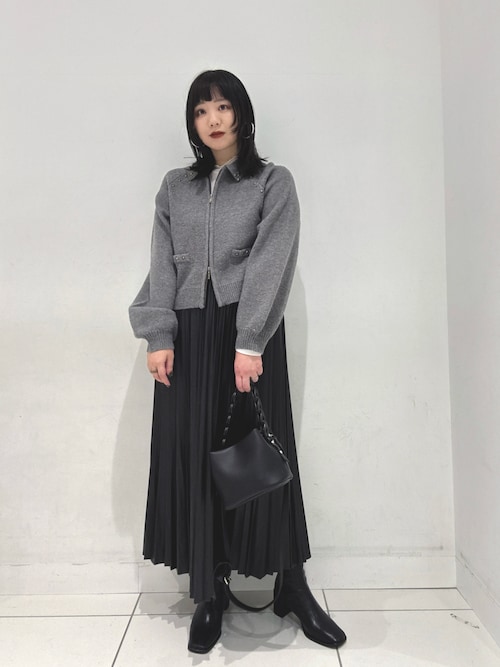 Y's 21AW コットンリネン カットオフ プリーツスカート 黒1 セール】FLプリーツスカート（スカート）｜SENSE OF PLACE by URBAN