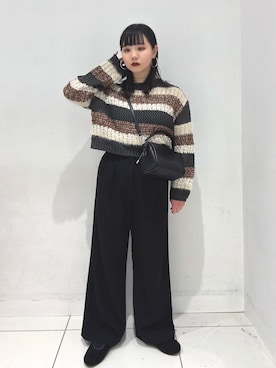 あべのりさん（レディース・164cm）の冬コーディネート