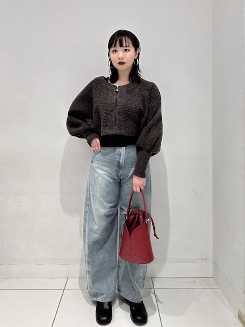 セール】クロップドドルマンカーディガン（ニット/セーター）｜SENSE