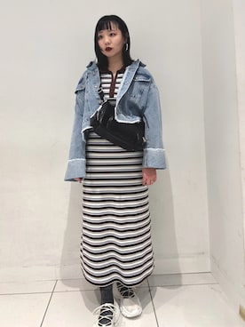 あべのりさん（レディース・164cm）の春コーディネート