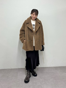 「アイテム（その他アウター）」を使った、髙橋さん（レディース・158cm）の秋コーディネート