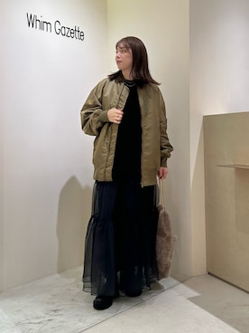 「MA-1」｜髙橋さん（レディース・158cm）の秋コーディネート