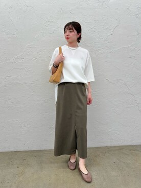 「キレイめコーデ」｜「アイテム（その他シューズ）」を使った、髙橋さん（レディース・158cm）の春コーディネート