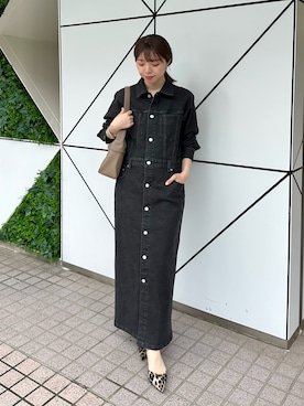 「アイテム（パンプス）」を使った、髙橋さん（レディース・158cm）の夏コーディネート