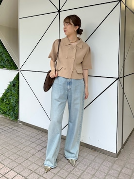 「アイテム（チョーカー）」を使った、髙橋さん（レディース・158cm）の夏コーディネート
