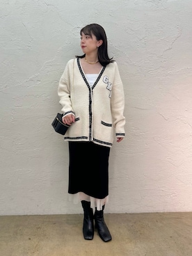 「アイテム（チョーカー）」を使った、髙橋さん（レディース・158cm）の夏コーディネート