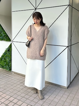 「アイテム（チョーカー）」を使った、髙橋さん（レディース・158cm）の夏コーディネート