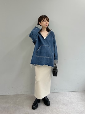 「アイテム（ブーツ）」を使った、髙橋さん（レディース・158cm）の秋コーディネート