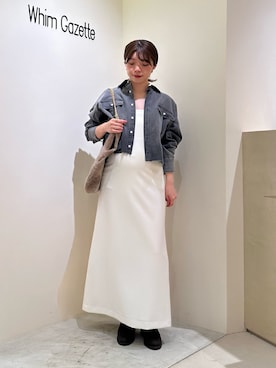 「アイテム（チョーカー）」を使った、髙橋さん（レディース・158cm）の夏コーディネート
