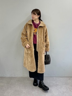 「アイテム（その他アウター）」を使った、髙橋さん（レディース・158cm）の秋コーディネート