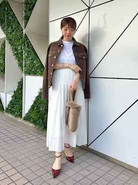 「アイテム（チョーカー）」を使った、髙橋さん（レディース・158cm）の夏コーディネート