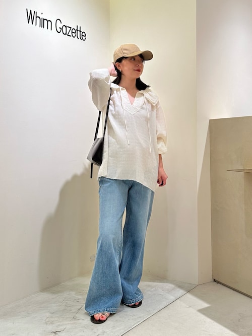 新品 定価39600円 ウィムガゼット ワイド フレア デニム パンツ ジーンズ ワイドフレアデニムパンツ（デニムパンツ）｜Whim Gazette