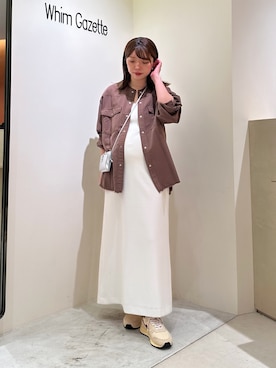 「アイテム（ワンピース/ドレス）」を使った、髙橋さん（レディース・158cm）の秋コーディネート