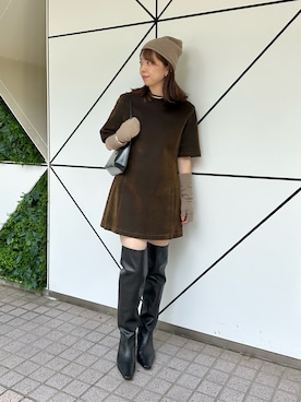 「アイテム（チョーカー）」を使った、髙橋さん（レディース・158cm）の夏コーディネート
