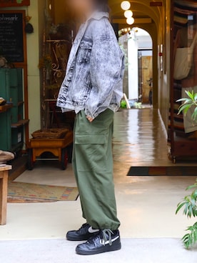 「MAISON SPECIAL（メゾンスペシャル）のアイテム（デニムジャケット）」を使った、ryotaro1107さん（メンズ・172cm）の春コーディネート