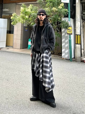「アイテム（スウェット）」を使った、Dさん（メンズ・176cm・30代）の秋コーディネート