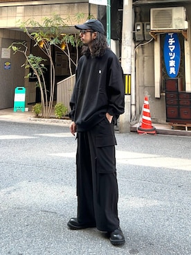 「アイテム（スウェット）」を使った、Dさん（メンズ・176cm・30代）の秋コーディネート