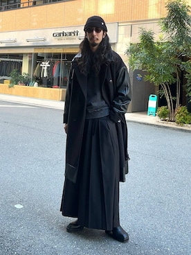 「アイテム（トレンチコート）」を使った、Dさん（メンズ・176cm）の秋コーディネート