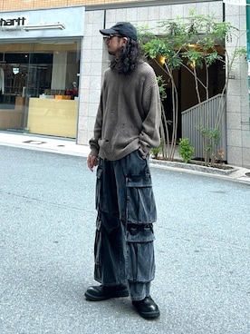 【HARE】BIG4ポケットカーゴパンツ S BIG4ポケットカーゴパンツ(HARE)を使った人気ファッション