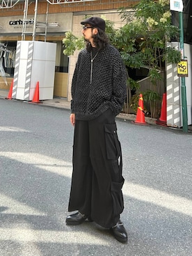 「アイテム（スウェット）」を使った、Dさん（メンズ・176cm・30代）の秋コーディネート