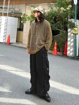 「アイテム（スウェット）」を使った、Dさん（メンズ・176cm・30代）の秋コーディネート