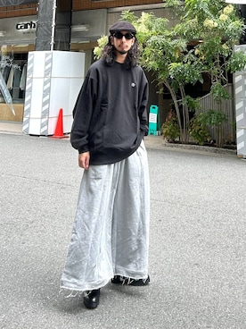 「アイテム（スウェット）」を使った、Dさん（メンズ・176cm・30代）の秋コーディネート